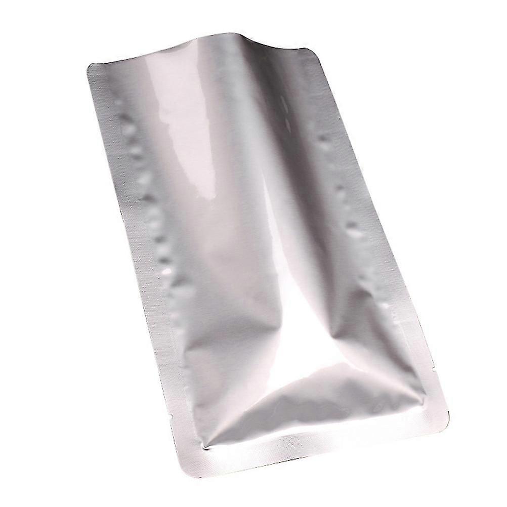 100pcs φύλλο αλουμινίου αλουμινίου Mylar τσάντες επίπεδη κενή σφράγιση τσάντα αποθήκευσης τροφίμων τσάντες ανθεκτική στη θερμότητα τσάντα συσκευασίας (15x20cm)