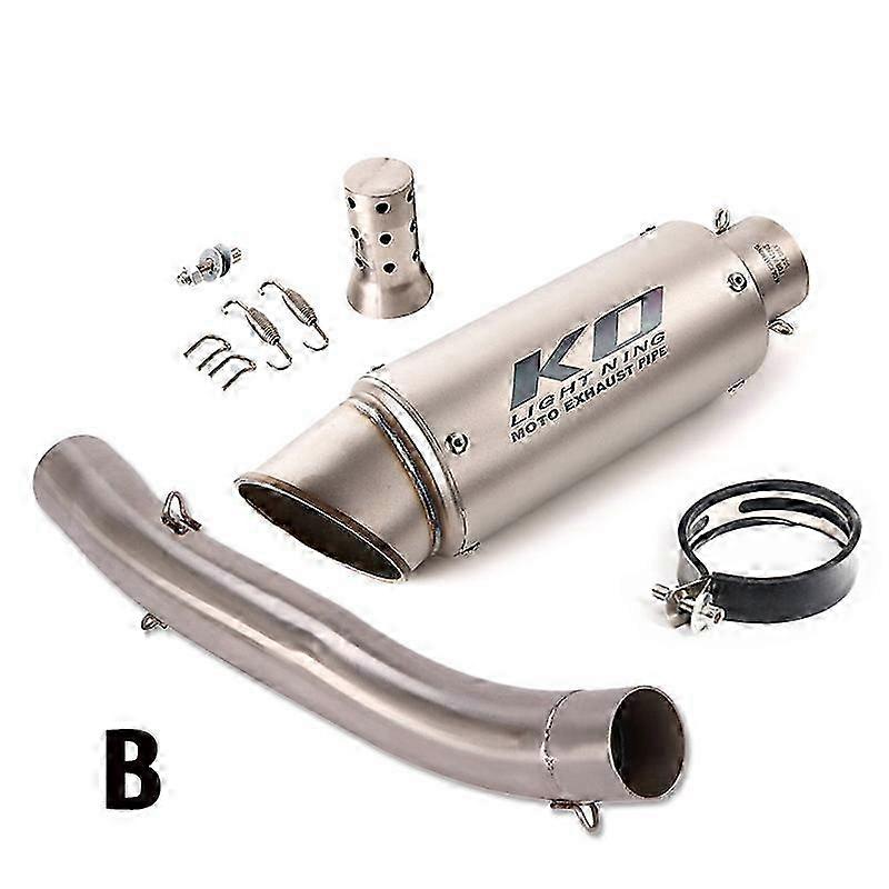 Exhaust System Muffler DB Killer Pipe Slip-On Middle Link Tube Connect Section Suitable for Ducati Scrambler 800 821 Classic Monster 797