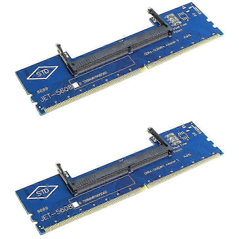 2X DDR4 RAM Memory Adapter Card for Converting Laptop RAM to Desktop Use for Testing Special Cards