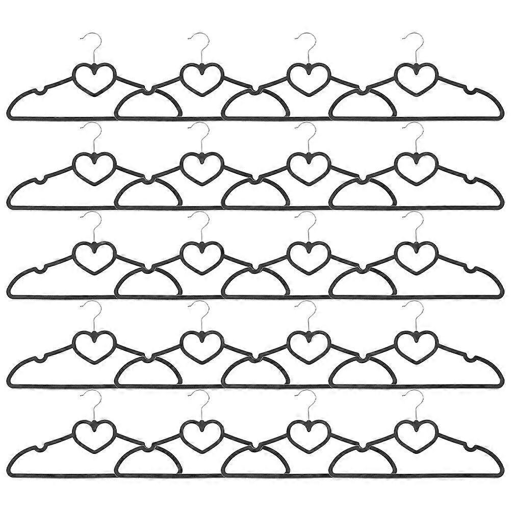 Plastic Coat Hangers Heart Saving Nonslip Closet Space Laundry Area 20Pack