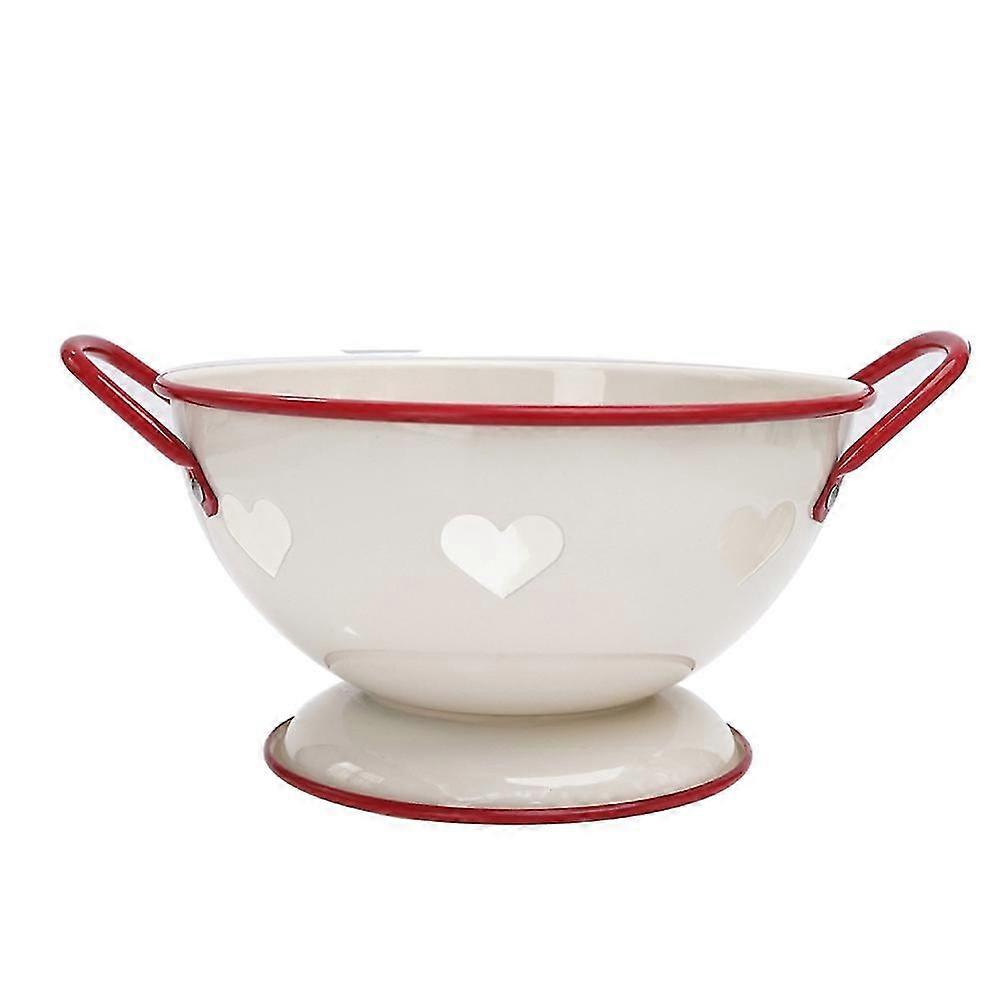 Retro Table Fruit Plates Drain Basket For Kitchen Iron Storage Basket