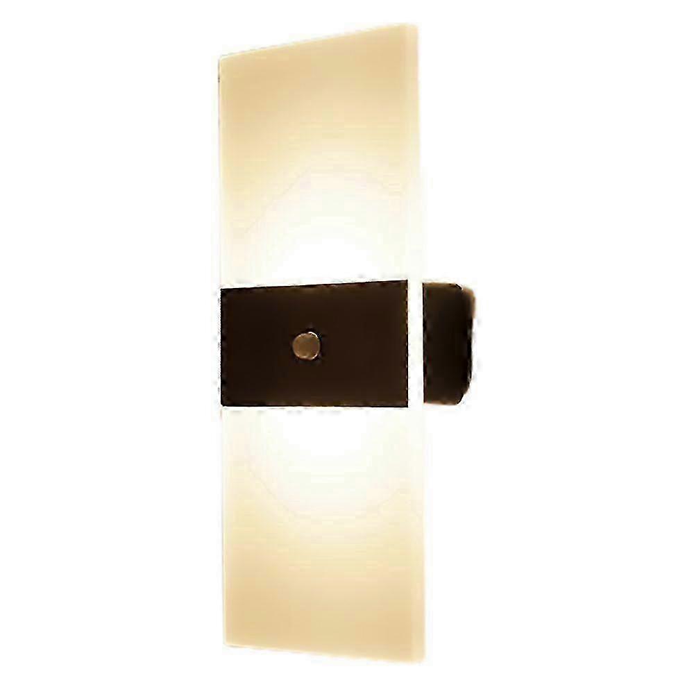 Dimmable Rechargeable Touch Wall Lamp - Black Rectangle Model Warm Light