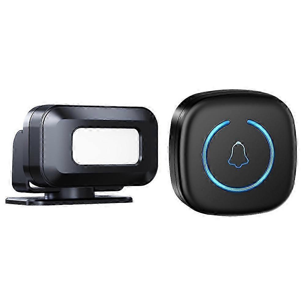 Wireless Infrared Motion Detector Welcome Doorbell Chime with 1 Transmitter+1 for Commercial Use