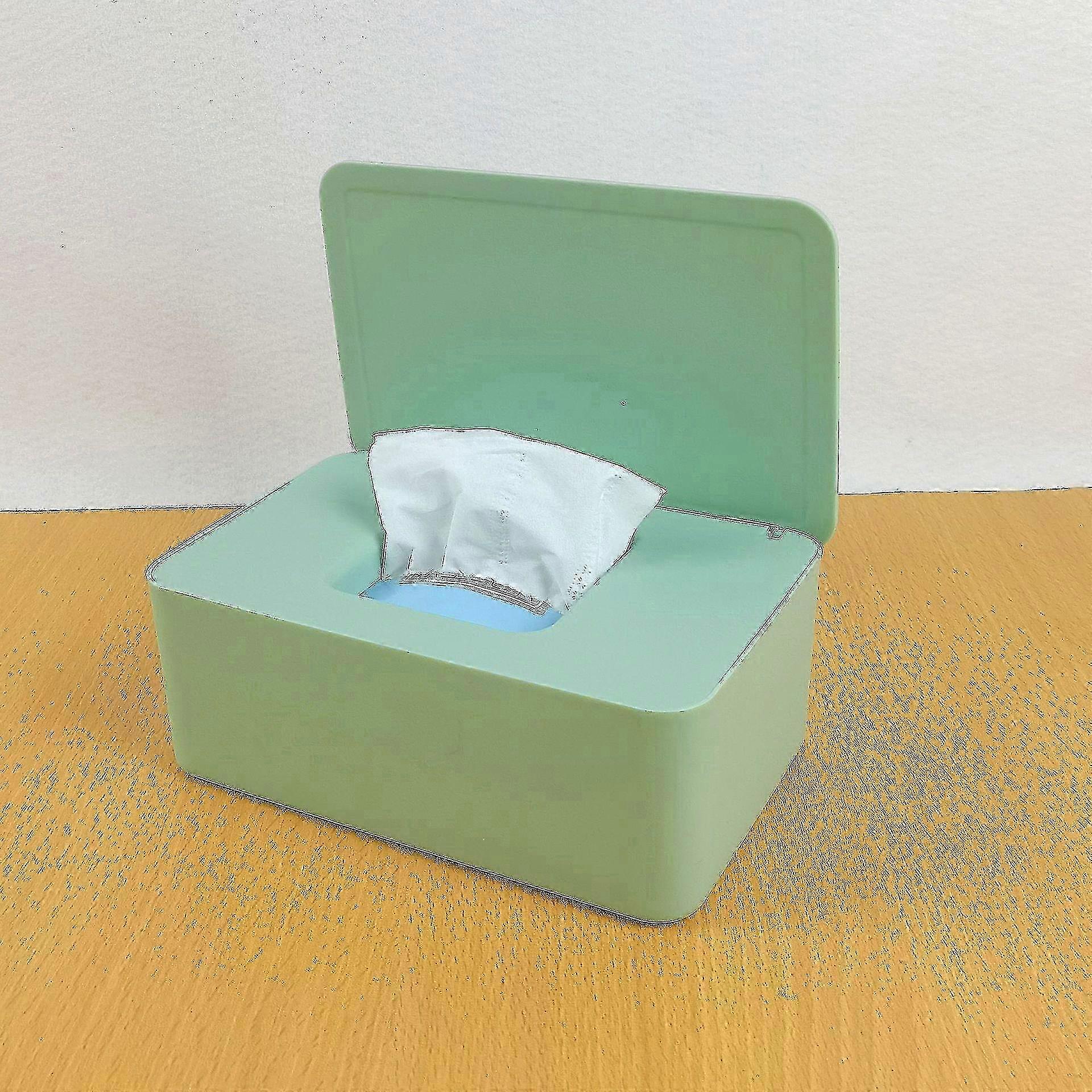 Wipes Storage Box Tissue Dispenser Holder Case with Lid Dustproof