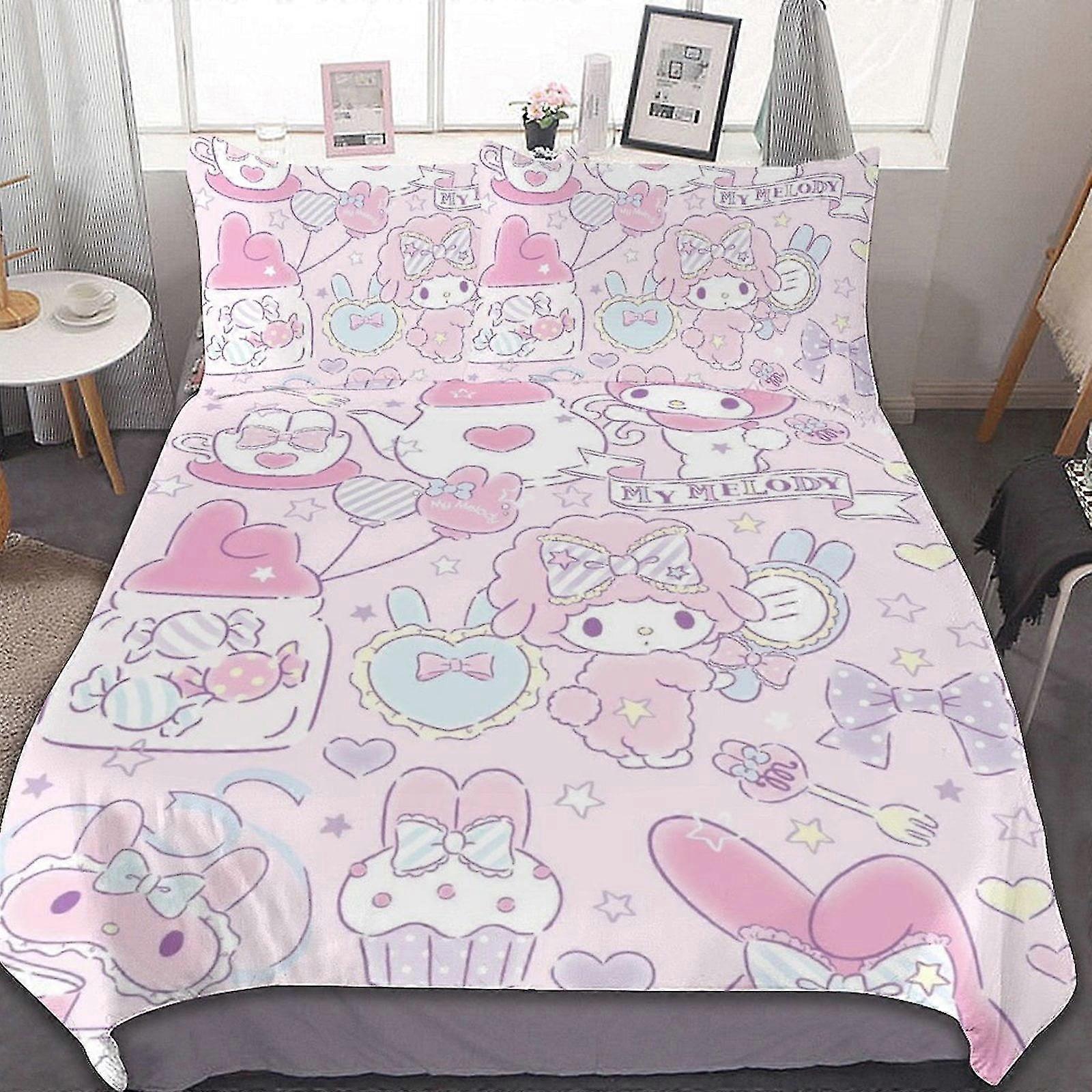 3 Pcs Bed Sheets Set with Breathable Duvet Cover and 2 Pillow Shams Soft All Seasons Bedding Set for Certain Brand