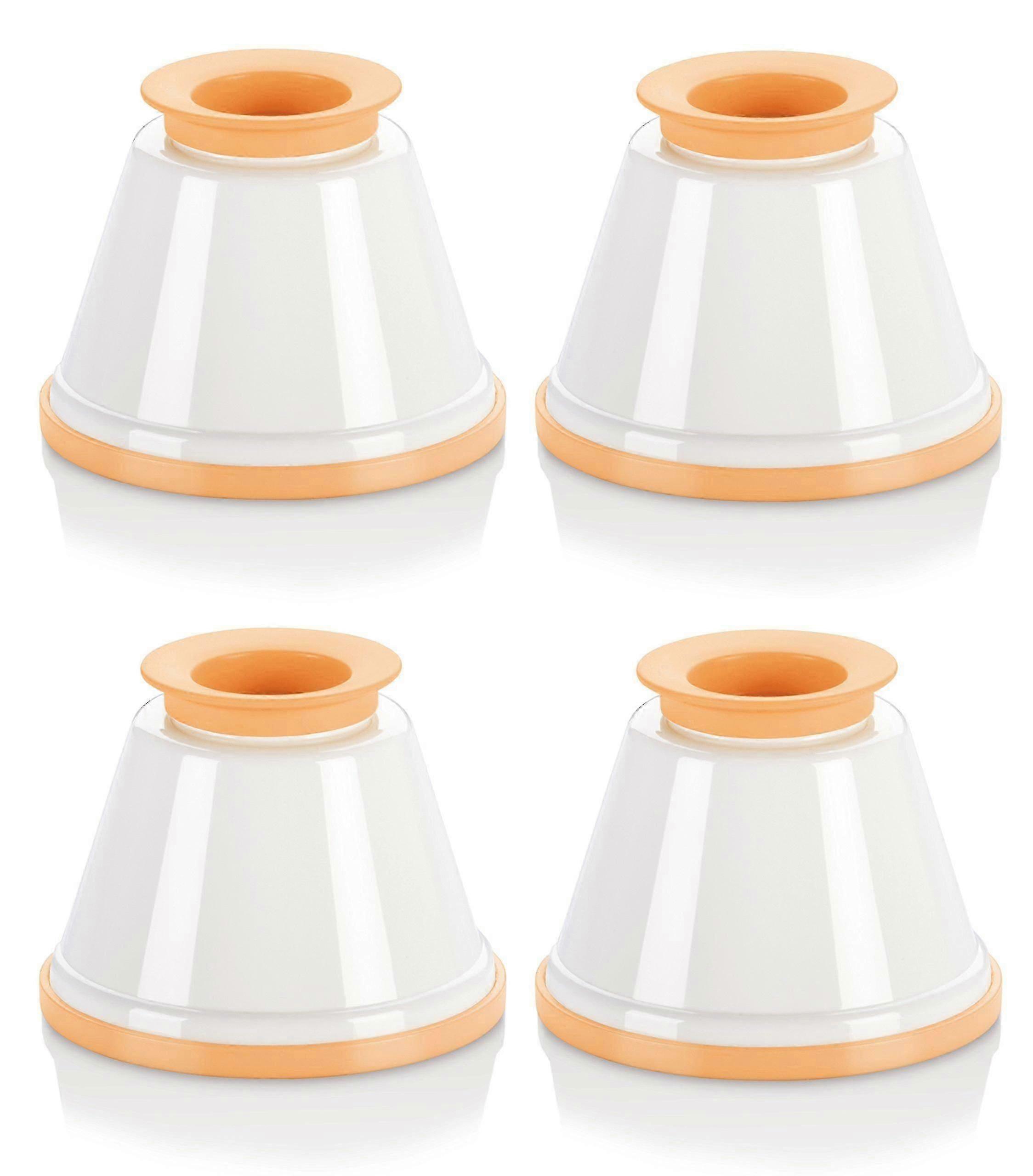 Set de 4 Moldes de Panna Cotta con Tapa