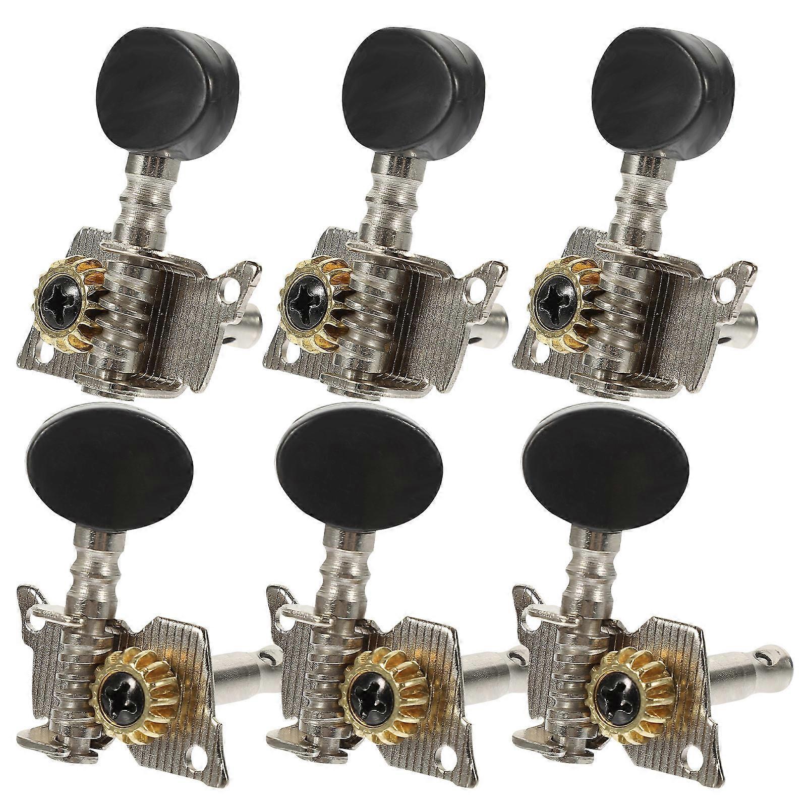 6pcs Acoustic Guitar Tuners – Lightweight Tuning Pegs for Easy, Precise Adjustment – Essential Accessory for Beginners & Professionals