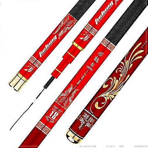 UltraLight Superhard Fishing Rod 28 Ton to 19 Ton Carp Fishing Rod Long Fishing Rod 894 (Color: Yellow, Size: 3.6 m)