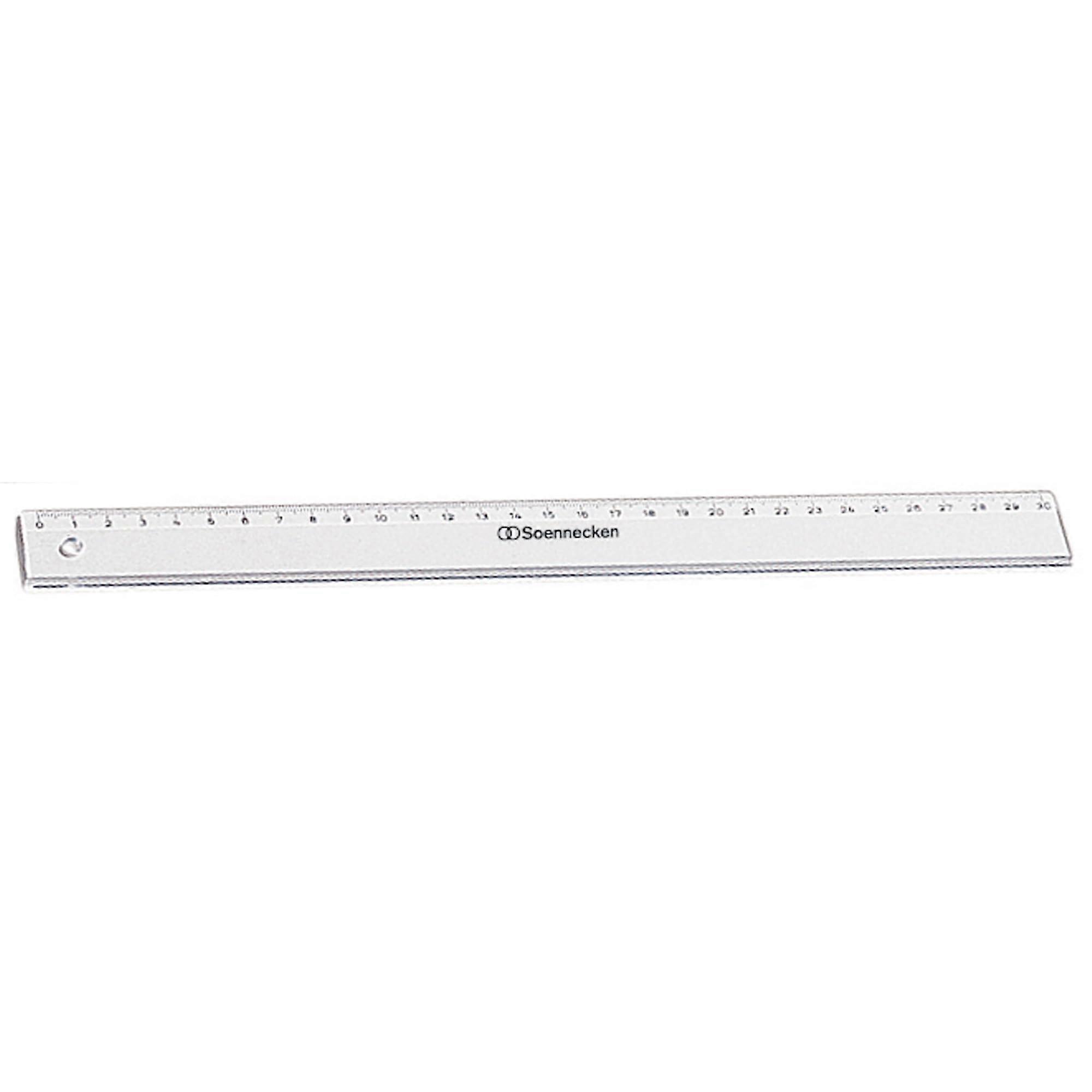 Ruler 1821 30 cm Polystyrene Transparent