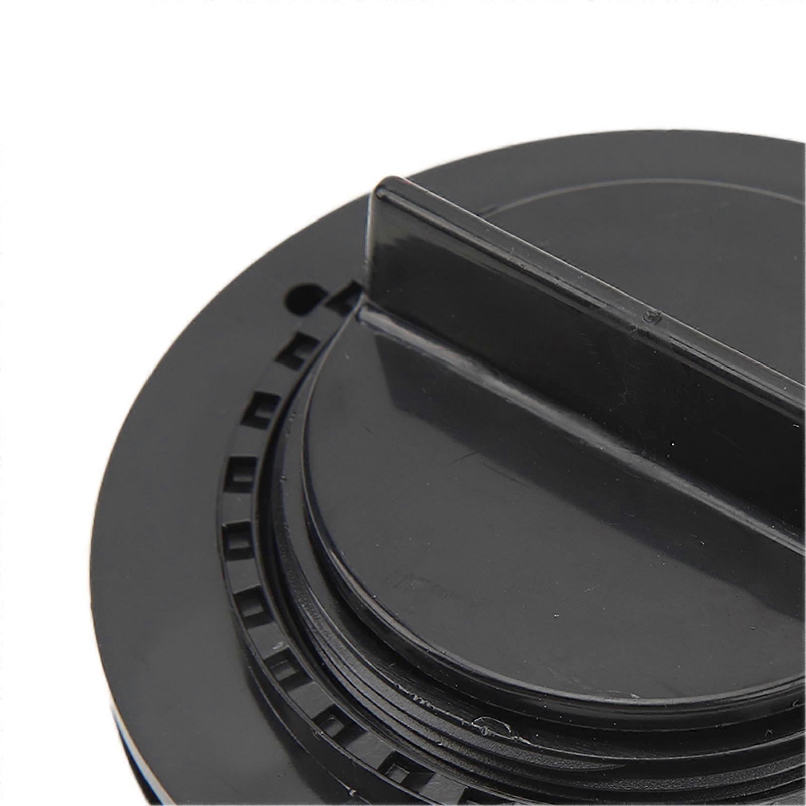 Scupper Valve Plug Efficient ABS Easy Installation Boat Drain Plug for Yachts Speedboats Kayaks Black