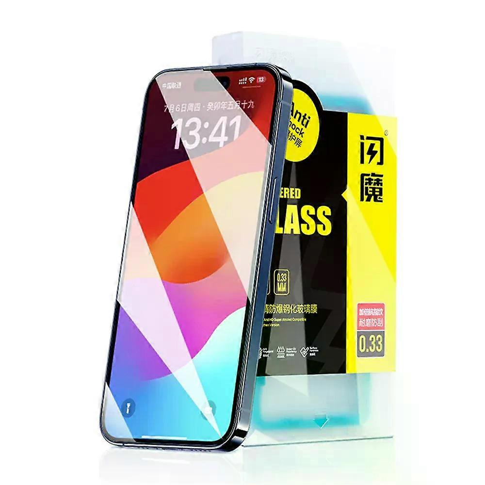 Stand SmartDevil 2PCS Tempered Glass For iPhone 15 Pro Max 15 Plus Screen Protector 15Pro Non-full Cover Front Film Anti-Fingerprint
