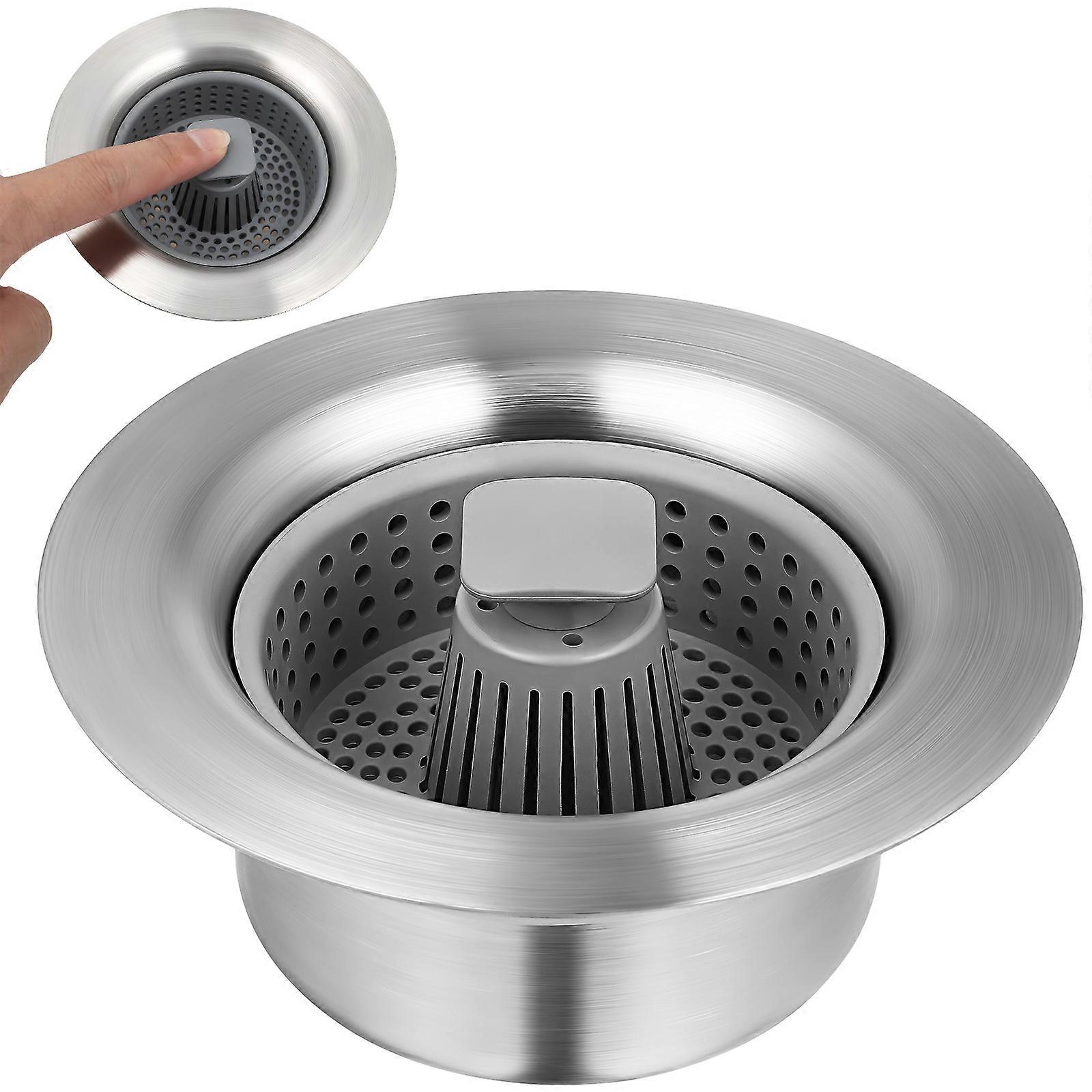 Metal Sink Strainer Kitchen Users Prevent Clogs ABS Material 1Pcs