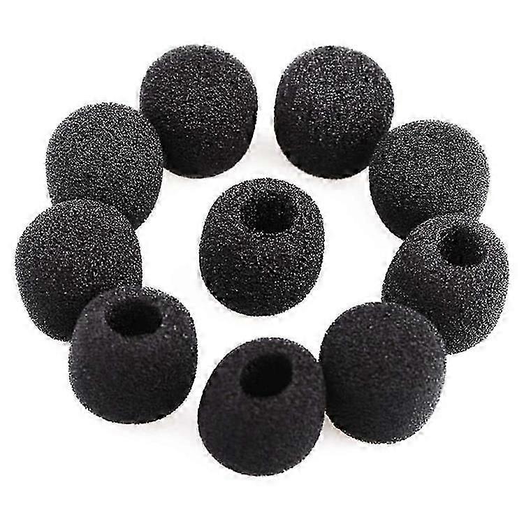 10pcs Mic Covers Mic Windscreen Mini Size Lapel Headset Mic Windscreen Microphone Windscreens.