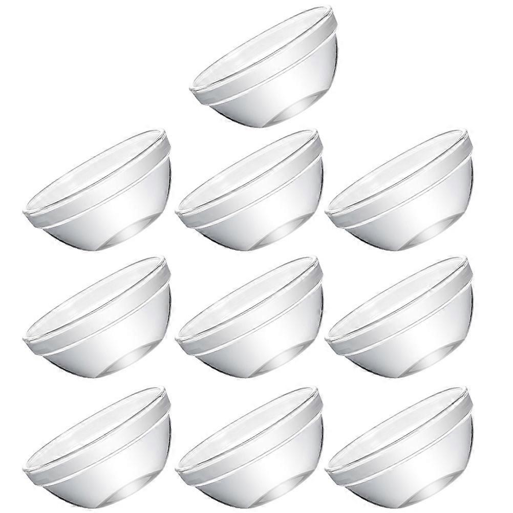 Tiny Glass Bowls Prep Bowls Stackable Bowl Capacity 45ml 10Pcs