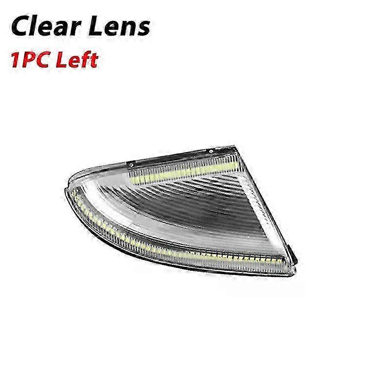 2pc Dynamisk Indikator Blinker Light Backspegel Turn Signal Light kompatibel för 2009-2018 Dodge Ram 1500 2500 Vit LED Parkeringsljus