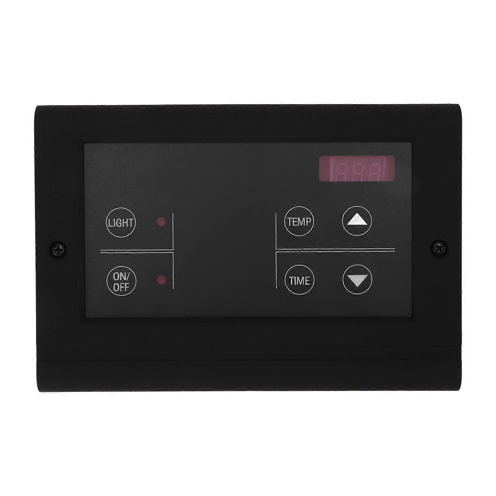 Sauna Room Temperature Controller Wall Mount Wet Steam Generator Controller for Household BlackYMJJ