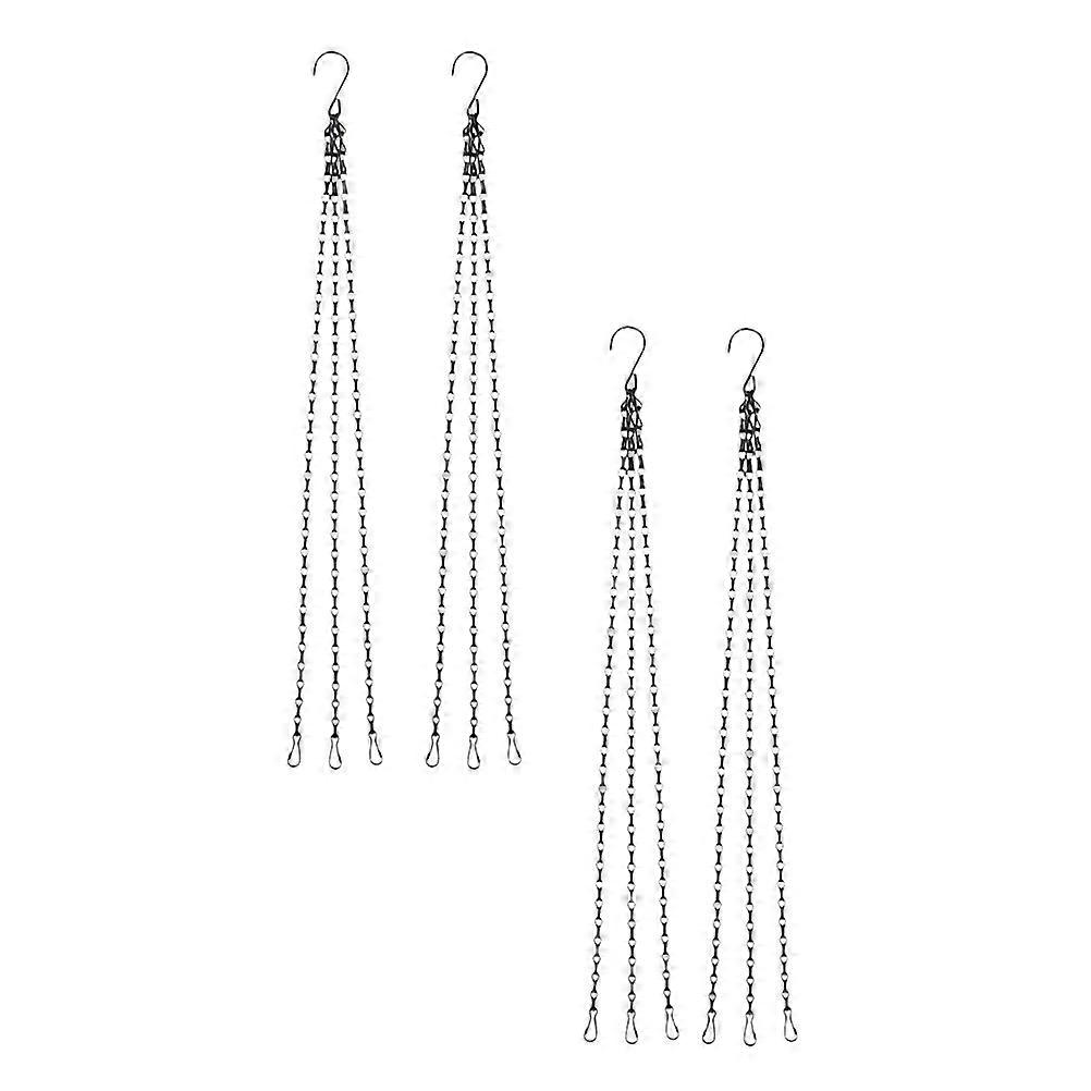 Black Plant Hanging Chain Set – Durable Replacement Chain for Flower Baskets, Bird Feeders, Lanterns & Decorative Uses