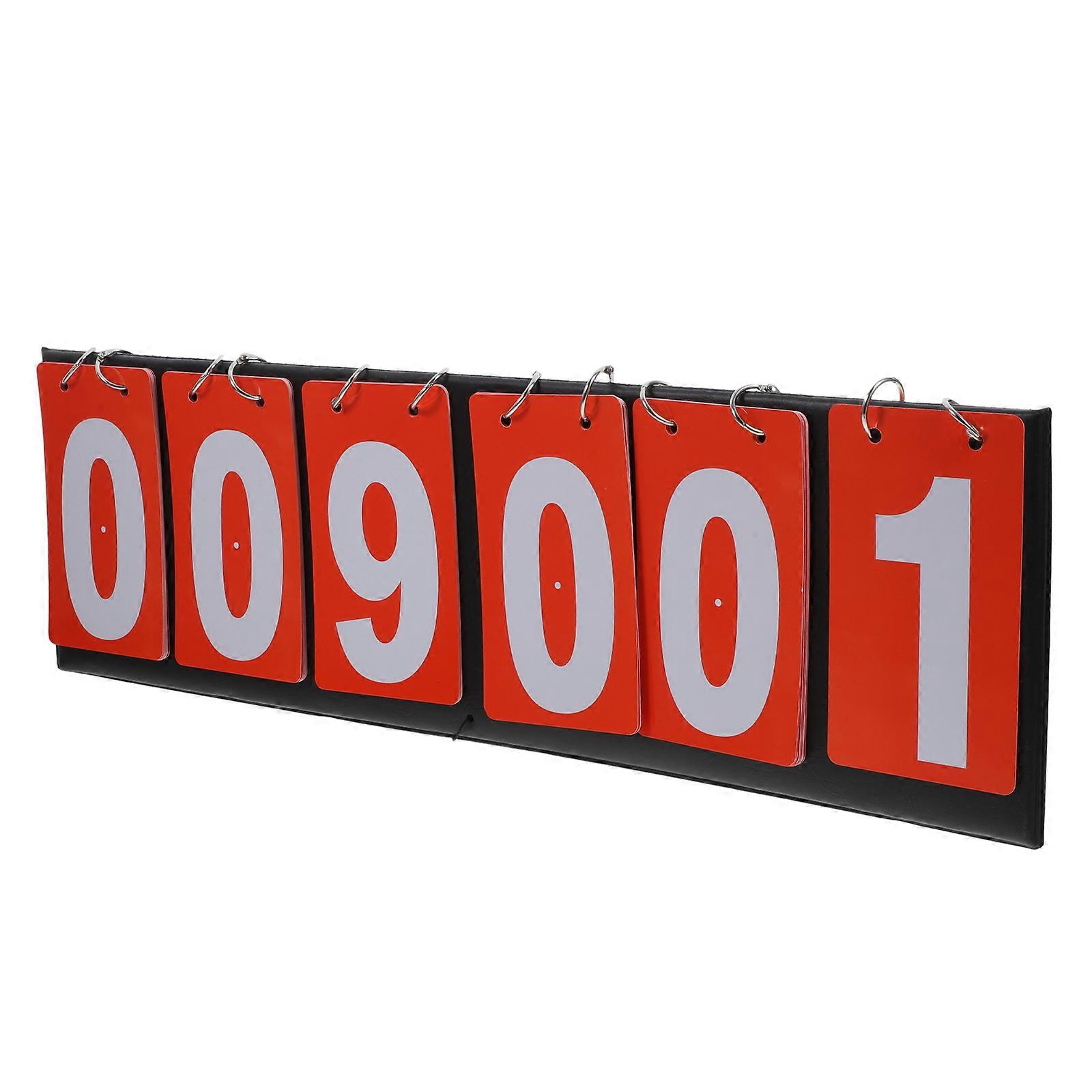 Multi-Sport Compatibility Flip Scoreboard Referees Durable Materials 20.9×6.3×0.9in 1Pack