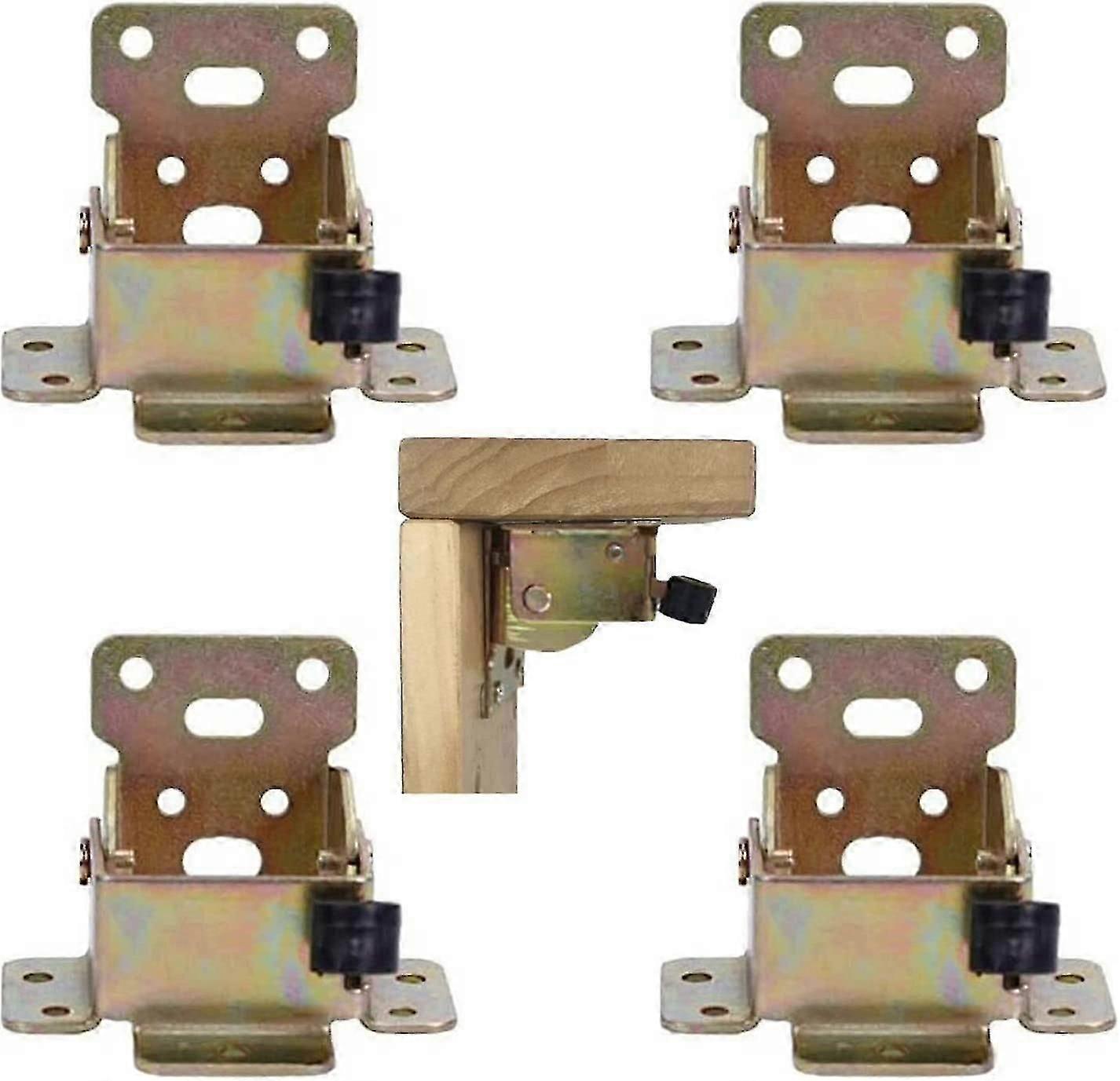 Folding Table Leg, 4Pcs Self-Locking Hinges, Folding Table Leg Hinge, Folding Shelf Support Extension