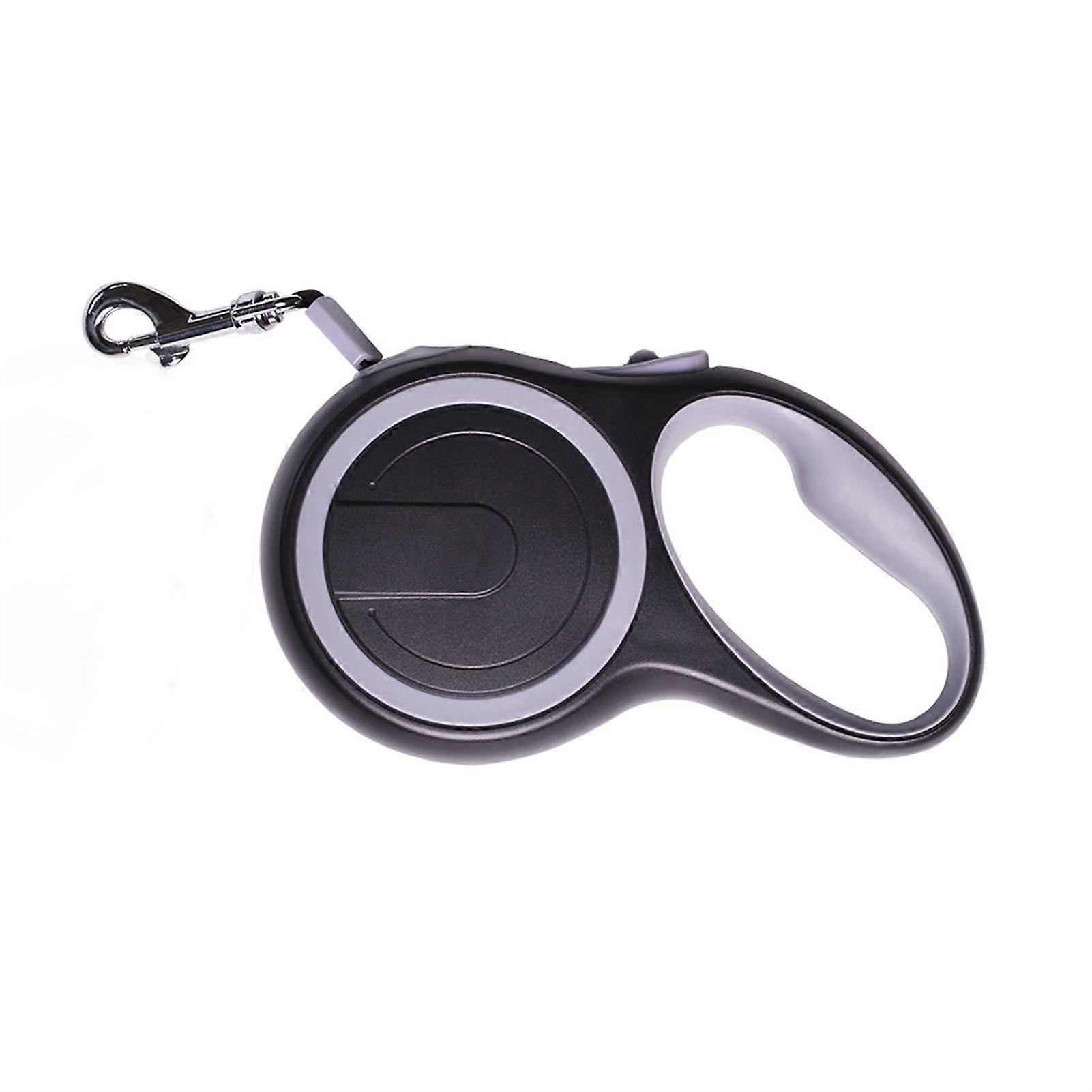 Adjustable pet leash with 8meter automatically retractable cord, suitable for large dogs (Black, 8m50kg)