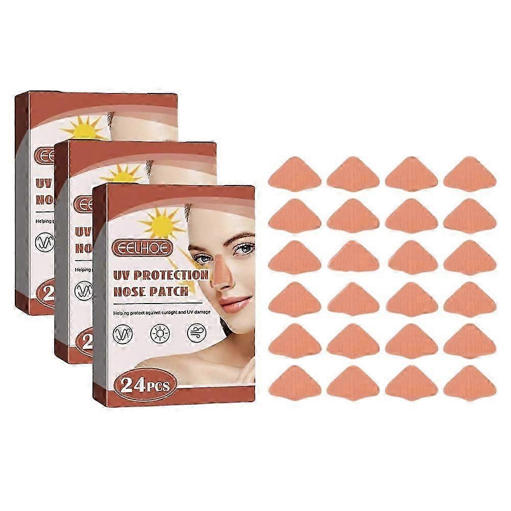 Återanvändbara solskyddsplåster för näsa UV-skydd Concealer Fuktgivande plåster för utomhusträning Simning