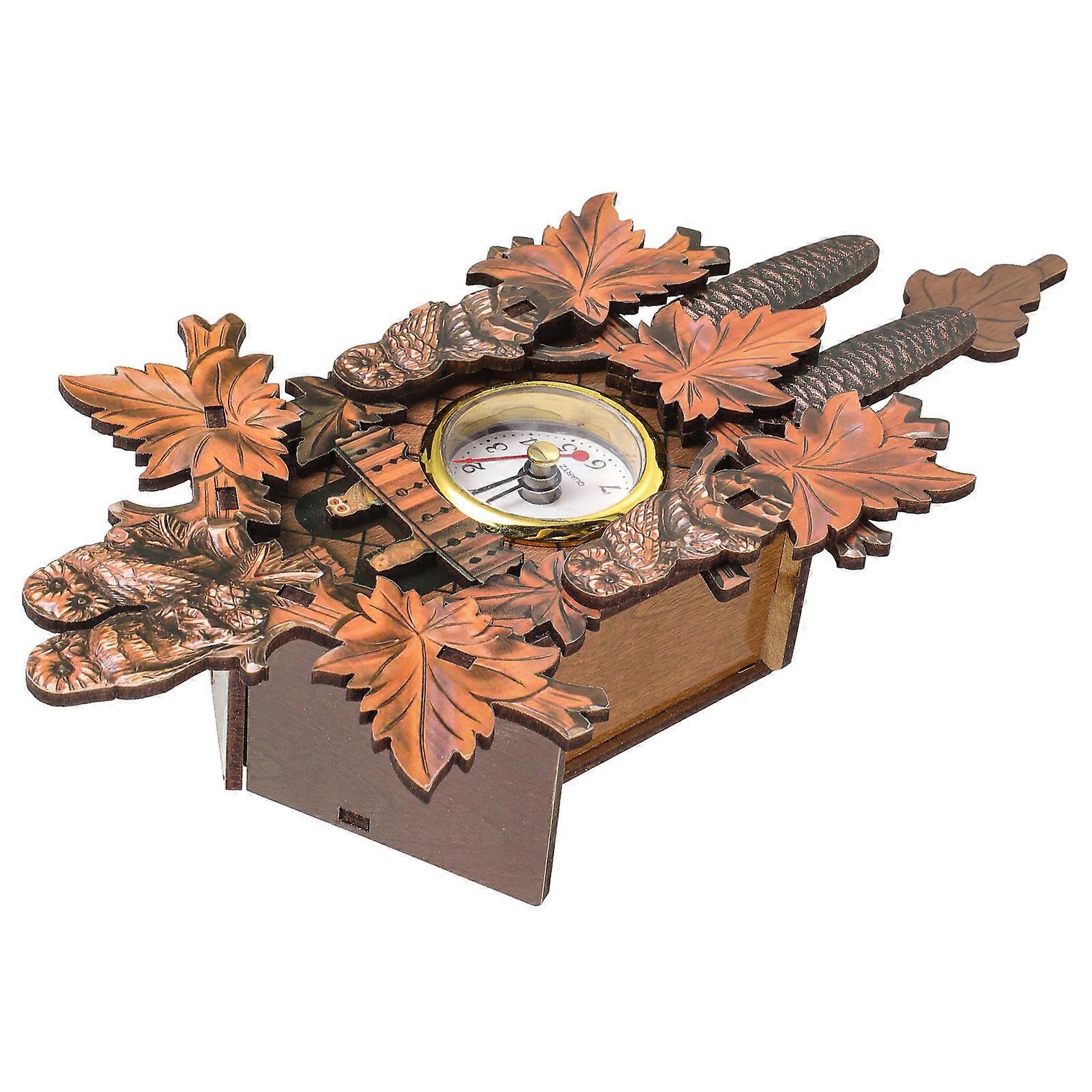 Cuckoo Wooden Pendulum Wall Clock for Home Use Multi Color