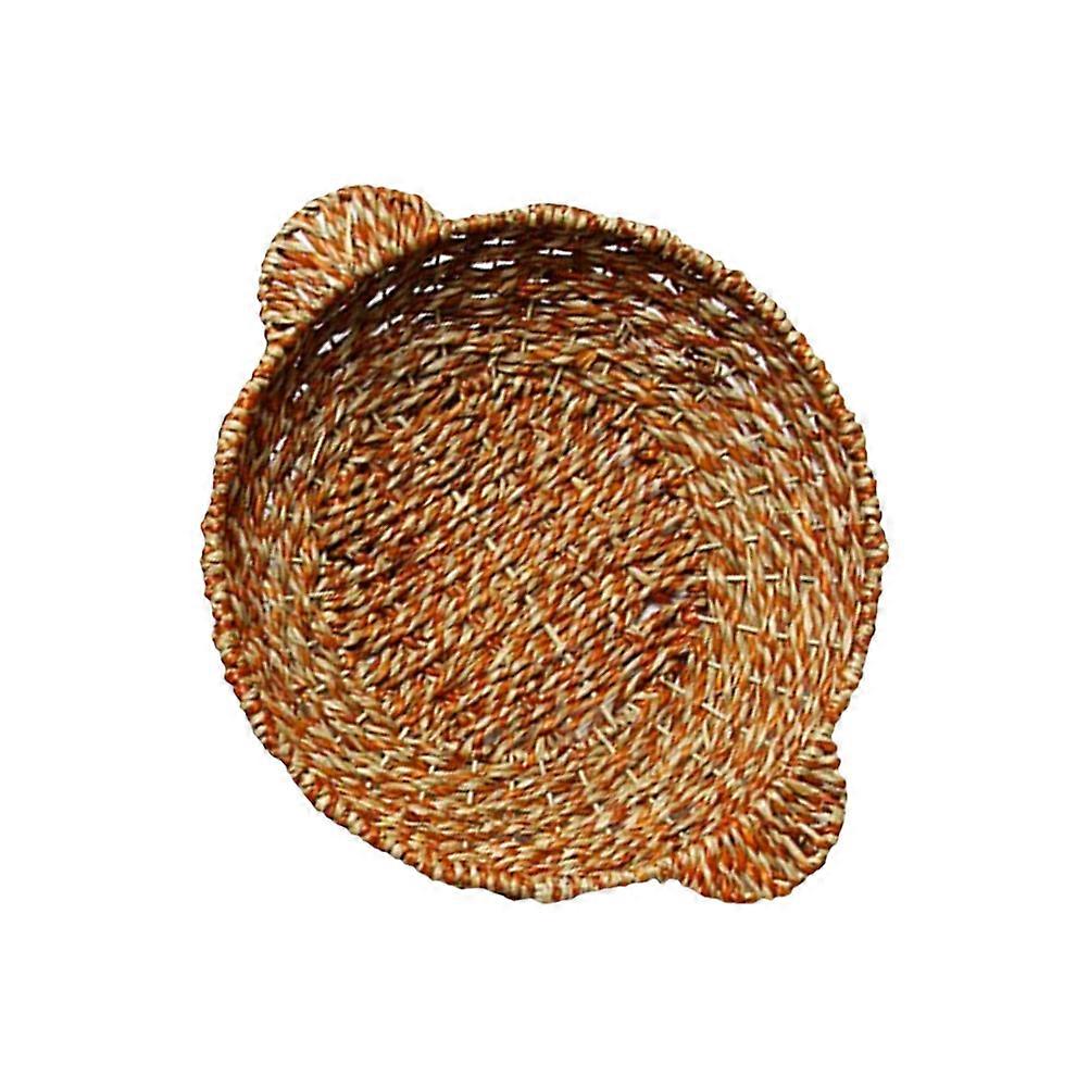 Woven Rattan Insulating Mat for Home Use Assorted Color Smooth Surface Synthetic Material