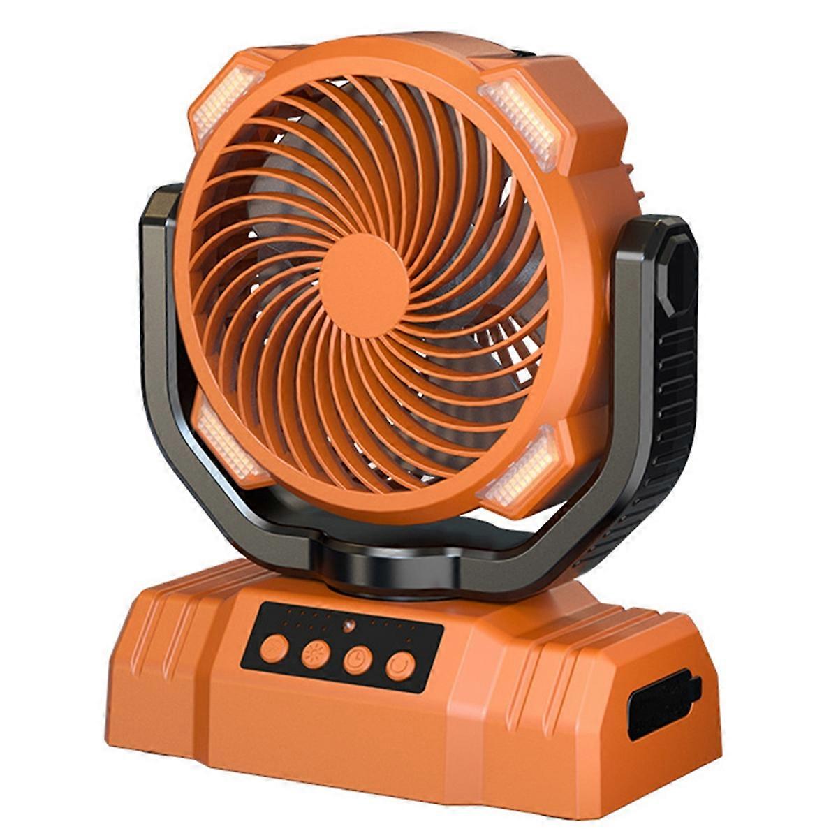 Hanging and Standing Dual-Purpose Camping Fan with Light Large Capacity Long Battery Life Camping F