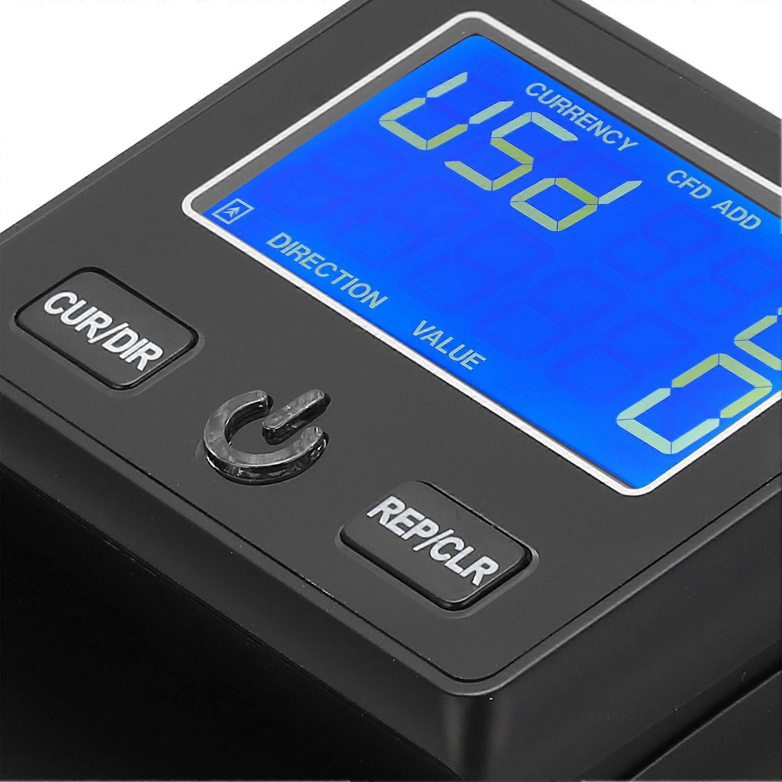 Rilevatore di banconote Piccolo portatile conveniente tecnologia digitale Contatore di denaro intelligente con display a LED 100-240VEU Spina