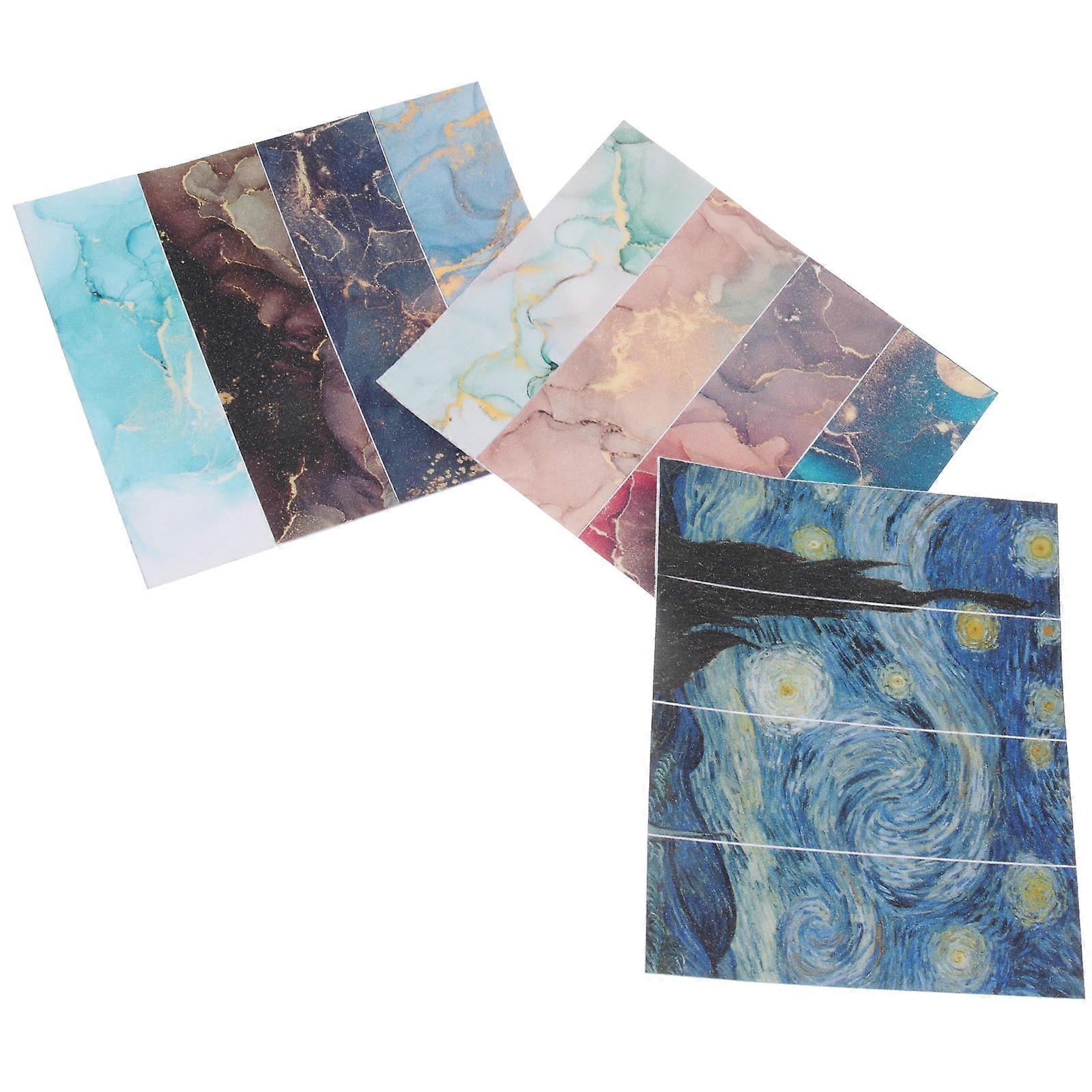 Landscape Stickers Textured Calming Relief Anxiety Reduction Desk Organization Assorted Color Rectangular Tactile Surface 3Pack
