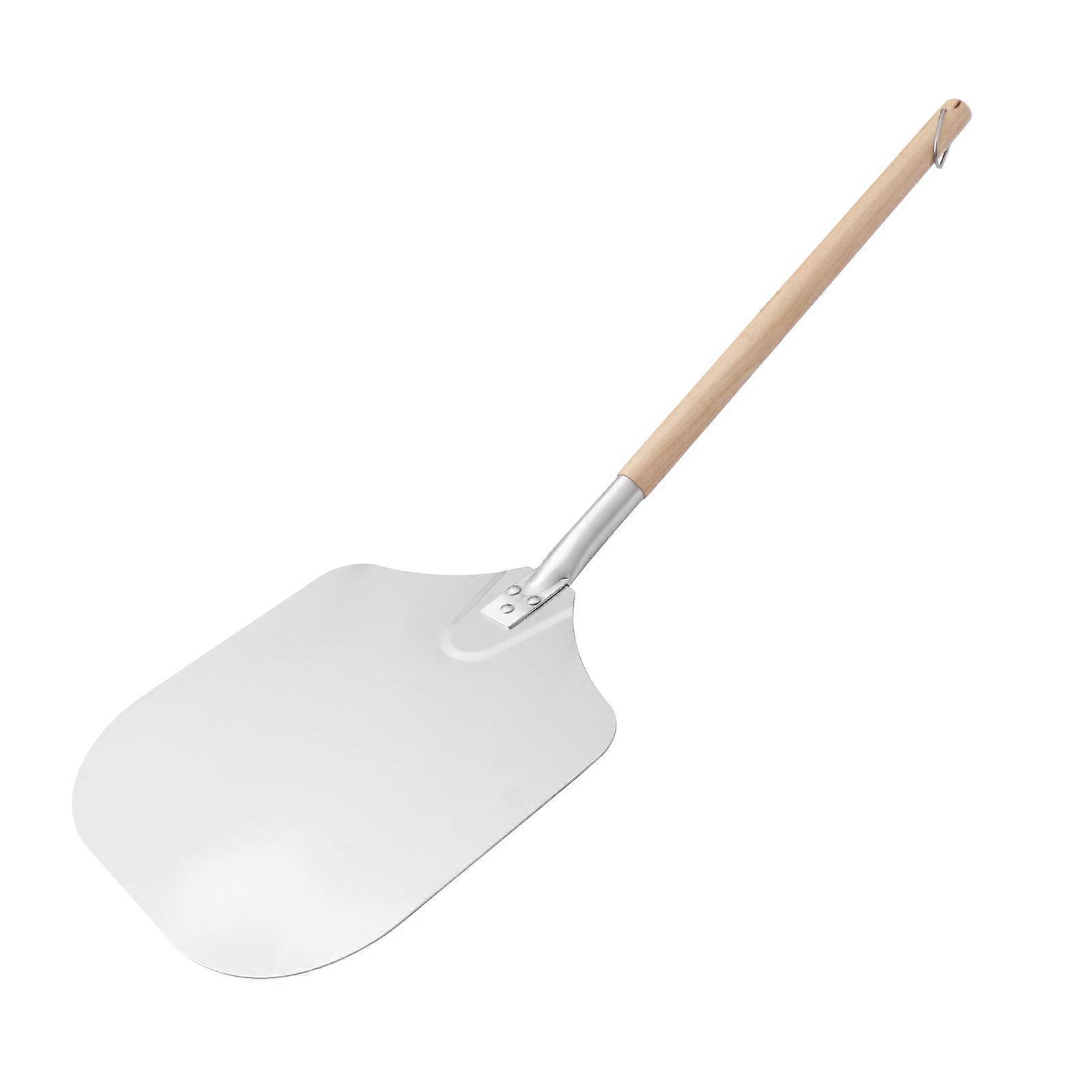 Wood Pizza Paddle Baking Cooking Restaurant Use 90x30.5x2.5cm Non-Stick Lifting Pizzas Aluminum 1Pcs