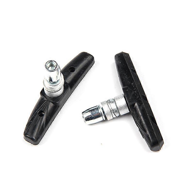 2 Pairs Universal Brake Shoes,No Noise 70mm Universal V-Brake Blocks with Hex Nut & Spacers for MTB Mountain Bicycle