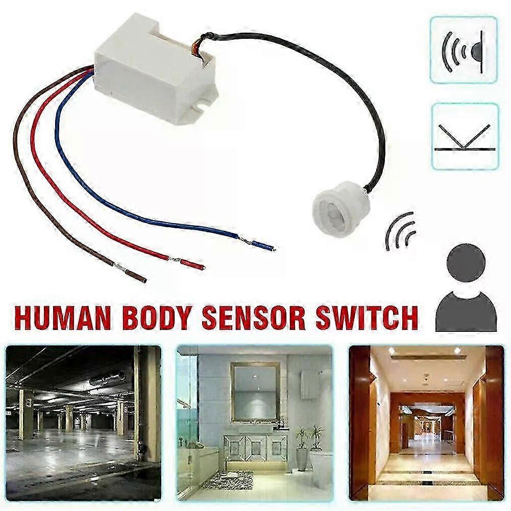360 Mini Recessed PIR Ceiling Occupancy Motion Sensor Detector Light Switch PIR Sensor Detector Fit For  Home Hotel