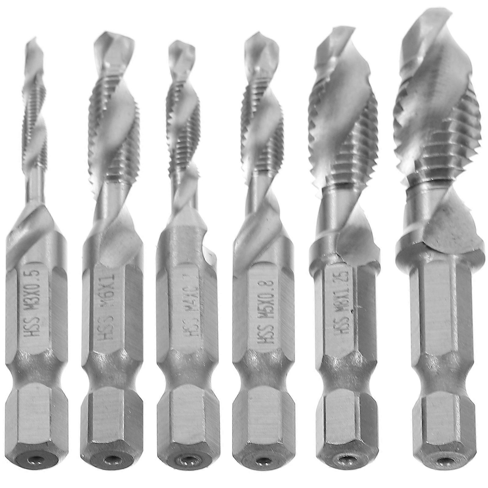Steel Drill Bits Kit Serrated Drill Bit Set Construction DIY Enthusiasts 6X1Cm
