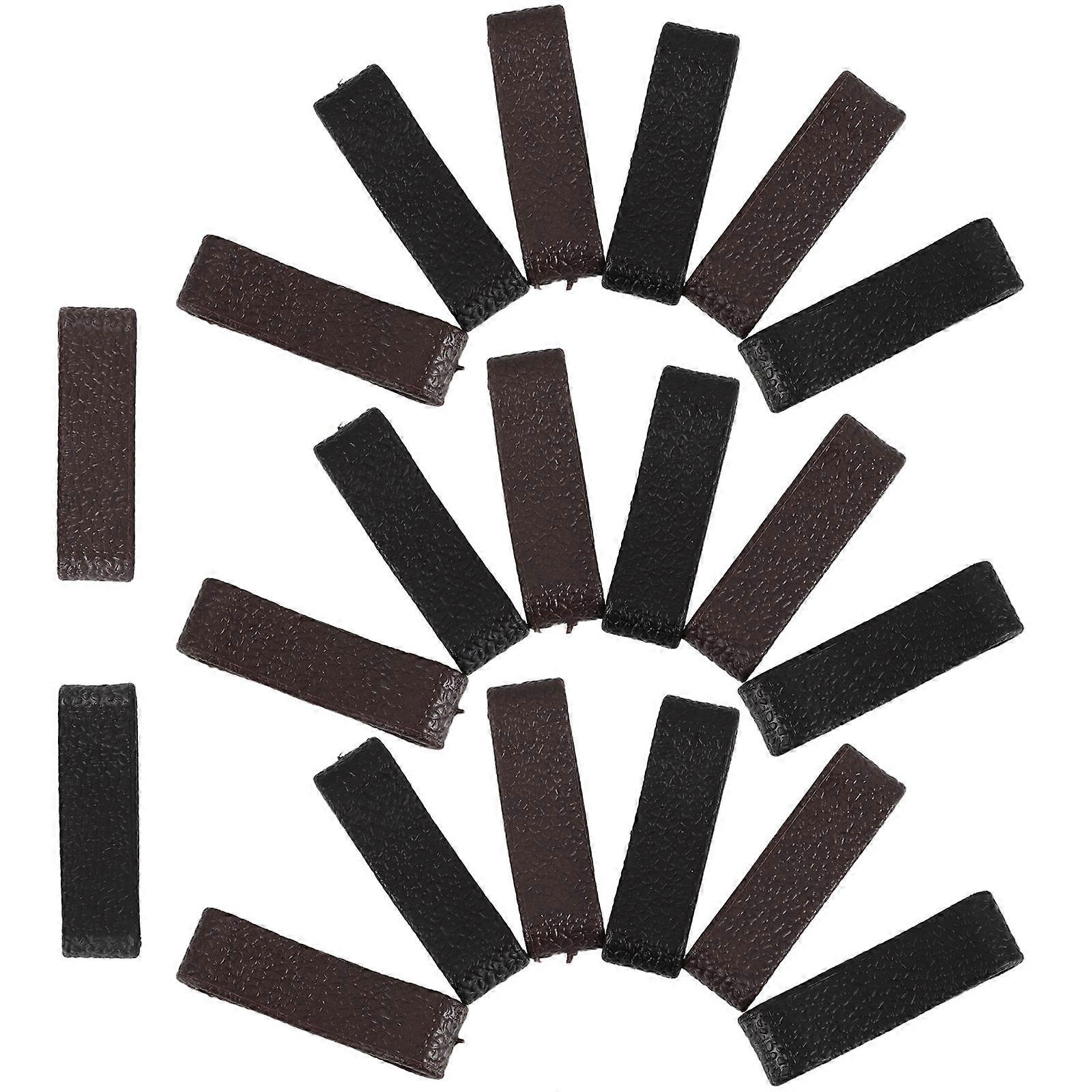 Belt Accessories Set Belt Loop Keeper Rings Unisex Design Waist Belt Daily Wear Secure Belt Ends 20Pcs