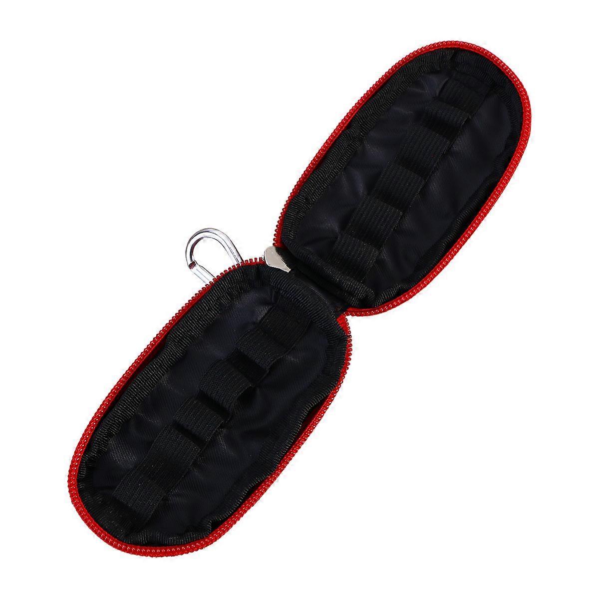 Oil Bottles For Essential Oils Carrying Bag Home Use Sturdy Zippers Red 1Pack