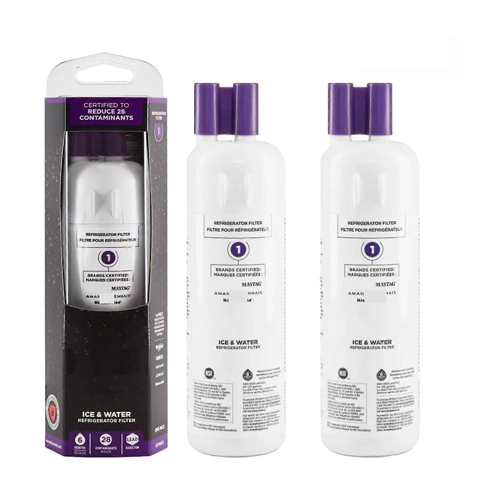 the refrigerator water filter, compatible with Whirlpool, EDR1RXD1, W10295370A, 9081, DropIn Filter 1, P8RFWB2L, P4RFWB (2pcs).