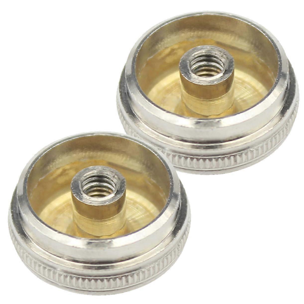 Flute Headpiece Screw Caps for Woodwind Instruments, Silver Replacement Parts, Compatible with Various Models