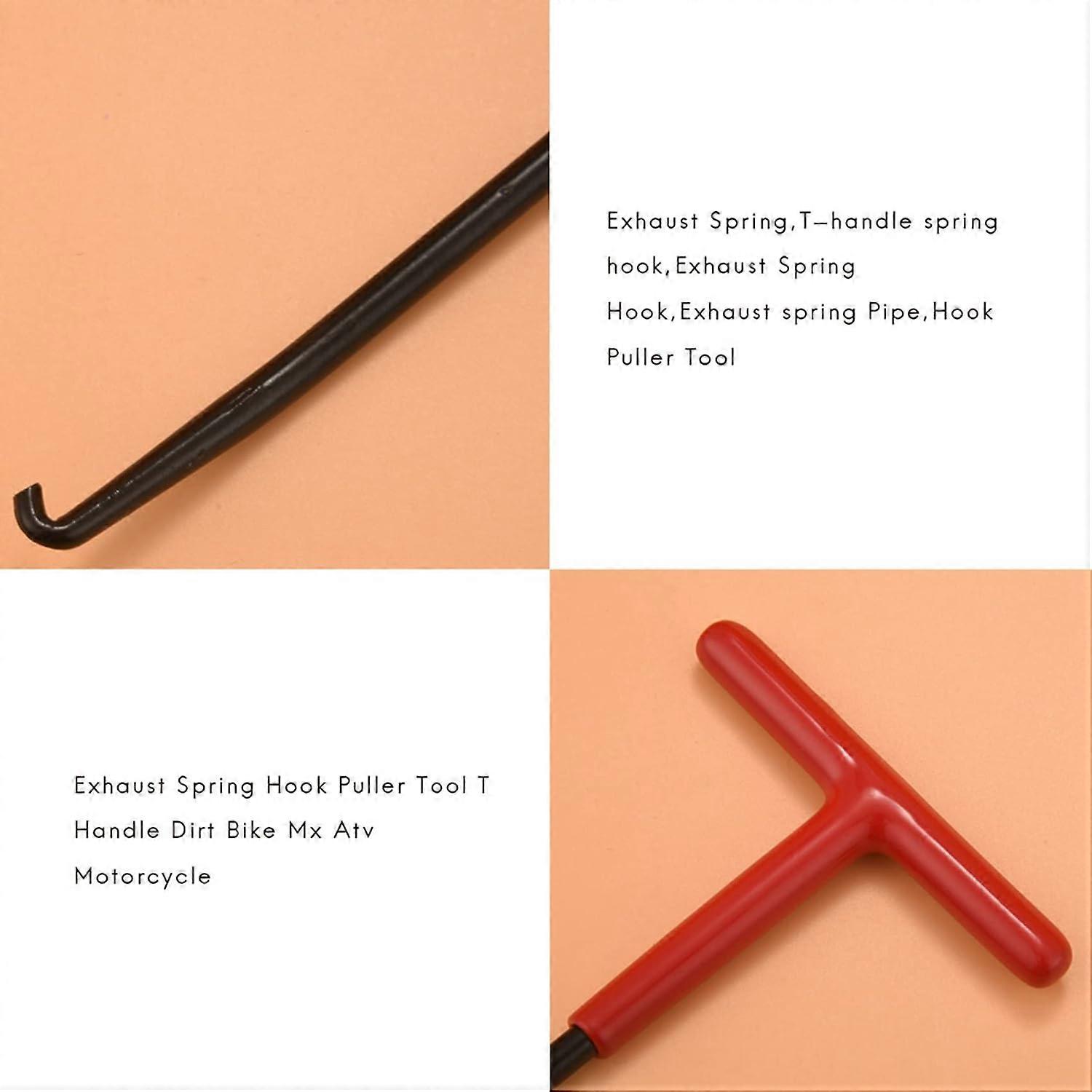 thumbnail image 2 of T-Handle Exhaust Spring Hook Puller Tool For Dirt Bike, ATV, Motorcycle – Heavy-Duty, Easy Grip 2 of 6
