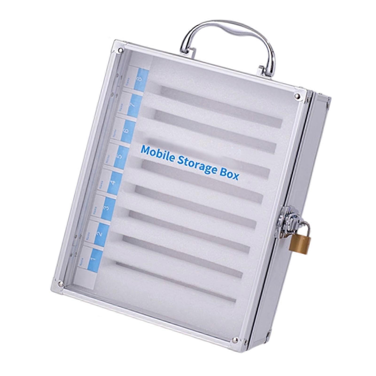 Secure Smartphone Storage Cabinet Reinforced Aluminum Frame Protective Padding For Schools Offices And Restaurants Multicolor