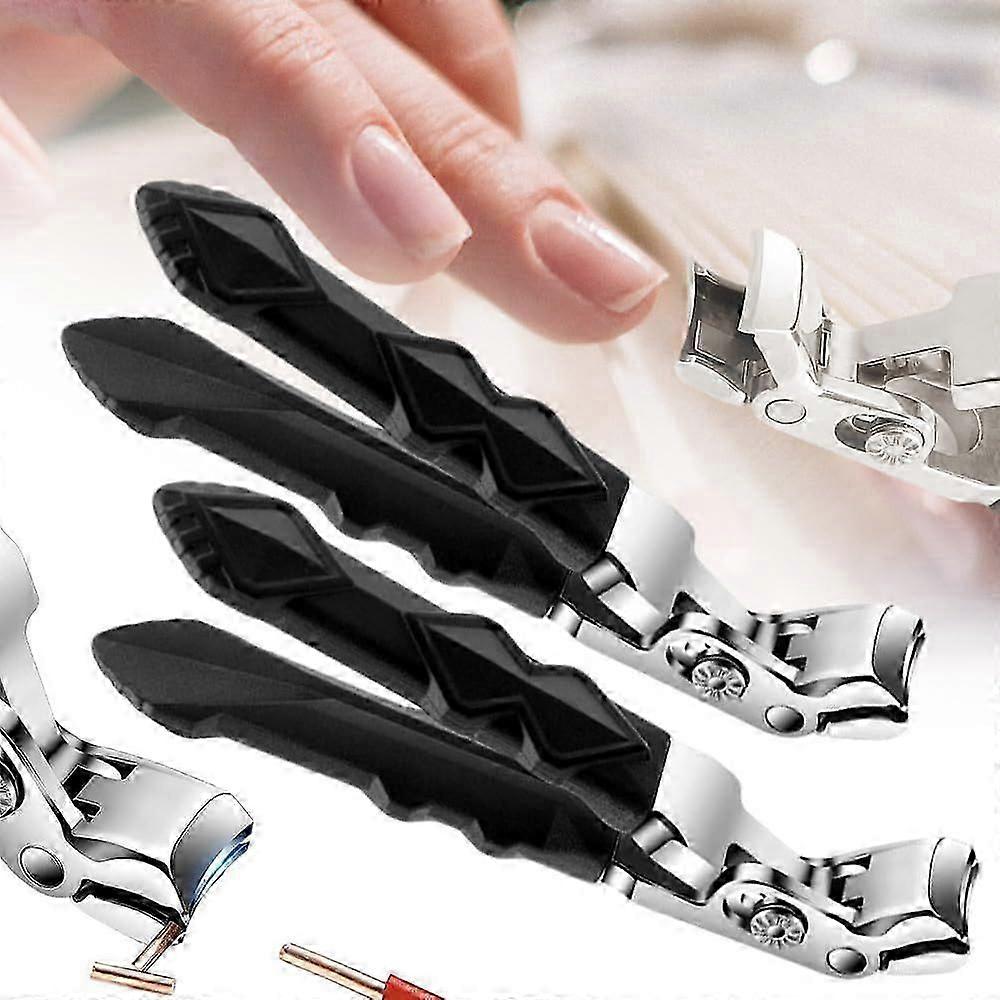 مقبض طويل برو مقص أظافر ، 2025 مقص أظافر جديد لكبار السن مقص أظافر للأظافر السميكة ، قاطع أظافر مفتوح للفك العريض ، أظافر منحنية