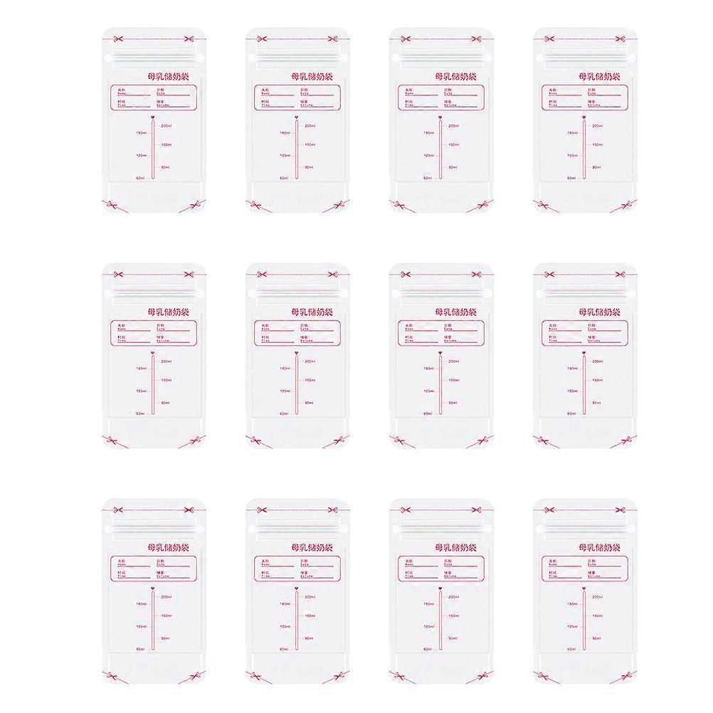 Breastmilk Storage Bag 200ml Self- Mothers Outdoor Use 30Pcs Leakproof Feature