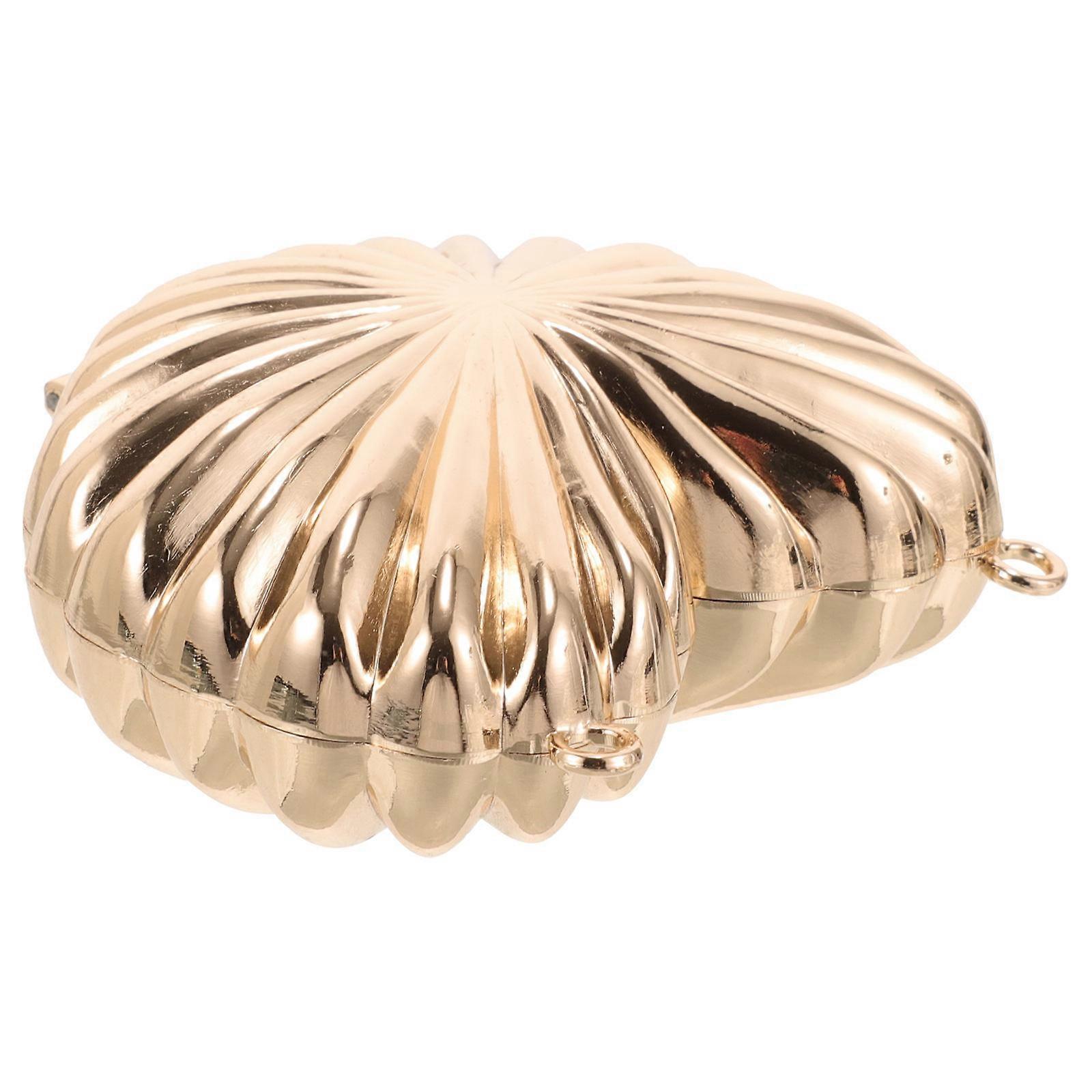 Heart Shape Candy Box Golden Metal Versatile Storage Candy Containers