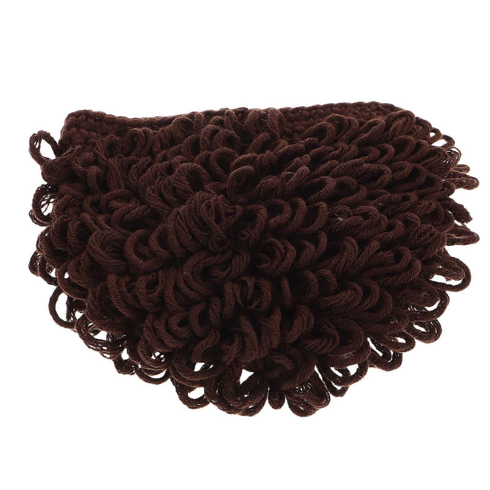 Infant Girl Hat Yarn Funny Wig Hat Elastic Pullover Design For Baby Boys And Girls Indoor Activities 1Set