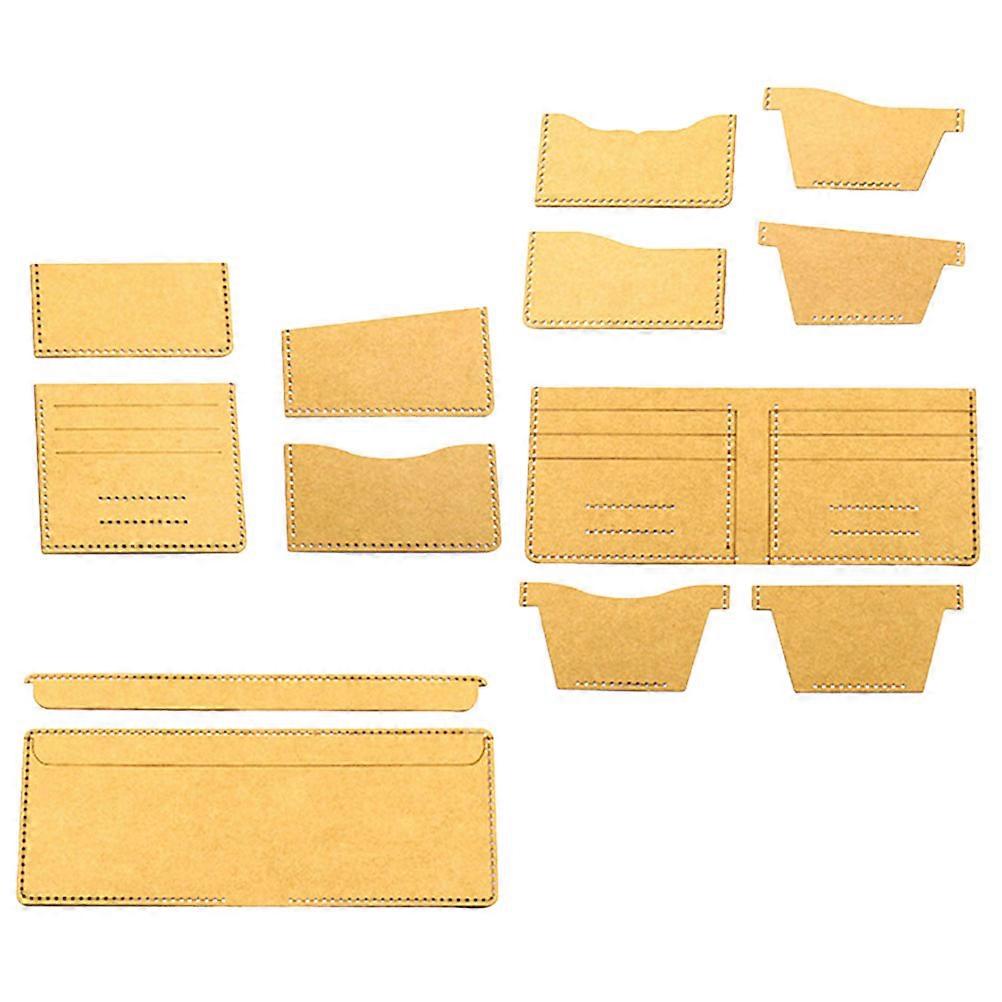 Wallet Sewing Template Acrylic Quilting Stencils for DIY Use Light Brown Versatile and Reusable Fits Various Products