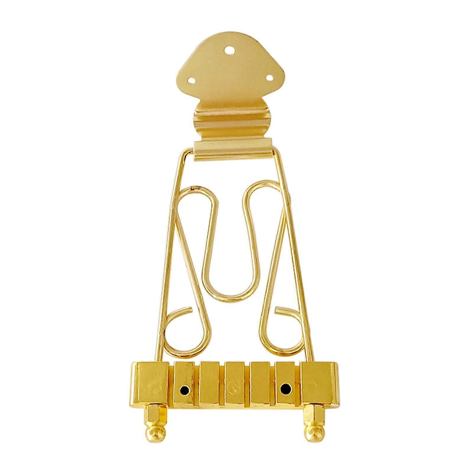 Guitar Trapeze Tailpiece Bridge For 6-String Guitars And Electric Basses, Trapezoid Style, Metal Replacement Part
