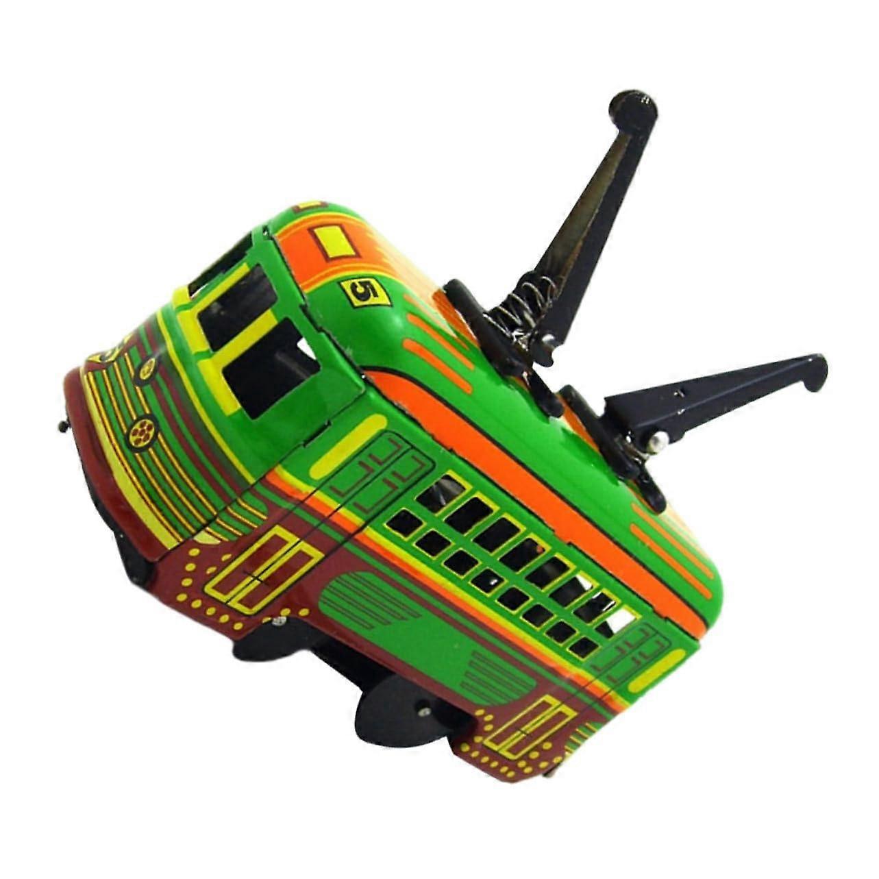 1 piece retro tinplate railway track green