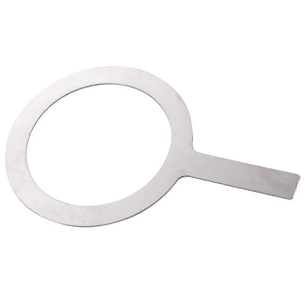 Stainless Steel Milk Tea Ring Baking Cup Rim Protective Cover for Kitchen Use Grey 2#95 Aperture