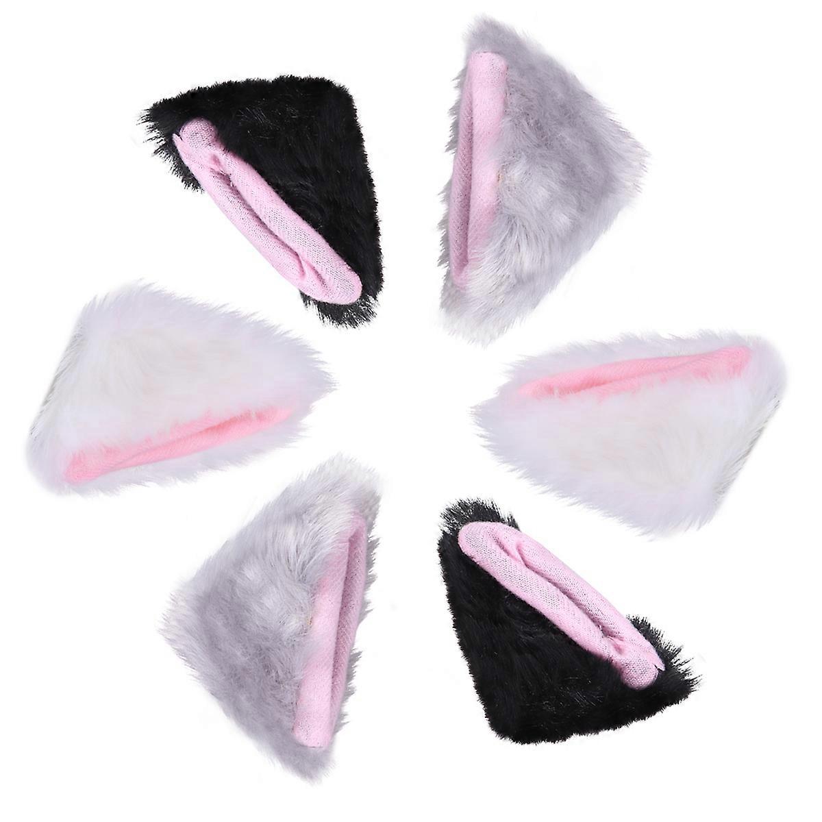 Χαριτωμένα κλιπ τρίχας αυτιών γατών σχεδίου 6Pcs αποτελεσματικά για τα είδη συμβαλλόμενων μερών κοστουμιών κατάλληλα για τα κορίτσια παιδιών στα διάφορα χρώματα