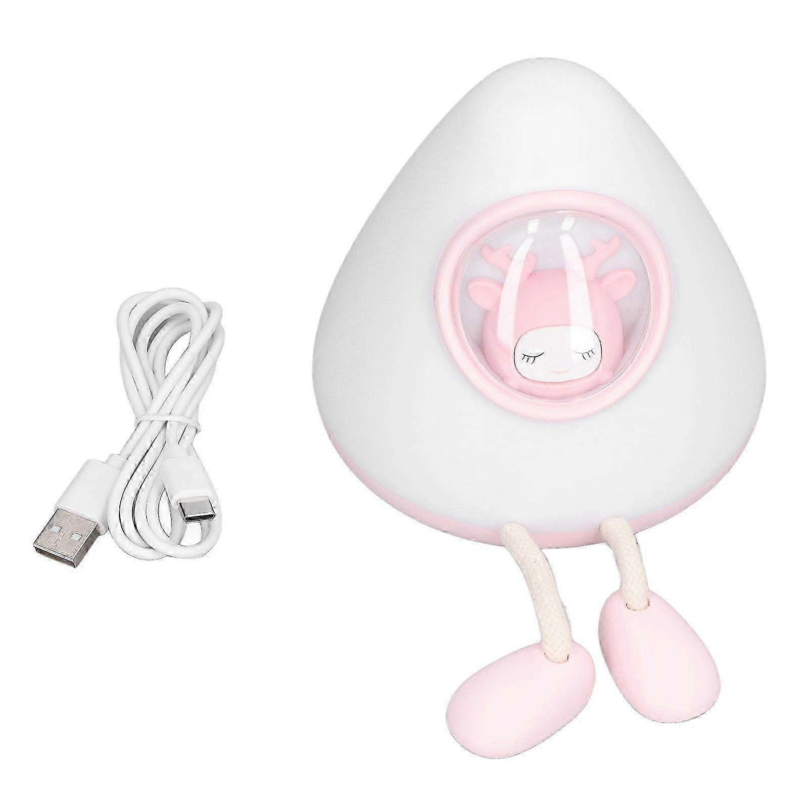Cute Soft Warm Dual Mode Night Light with Space Capsule Design for Easy Control, Ideal for Bedroom and Office Use